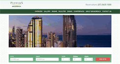 Desktop Screenshot of peppersbroadbeach.com.au
